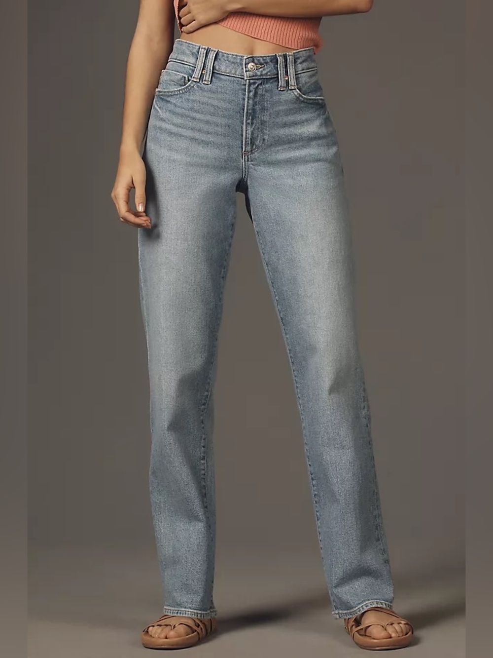 PAIGE Serena Mid-Rise Relaxed-Leg Boyfriend Jeans Size 28 Leela Distressed - Picture 5 of 11
